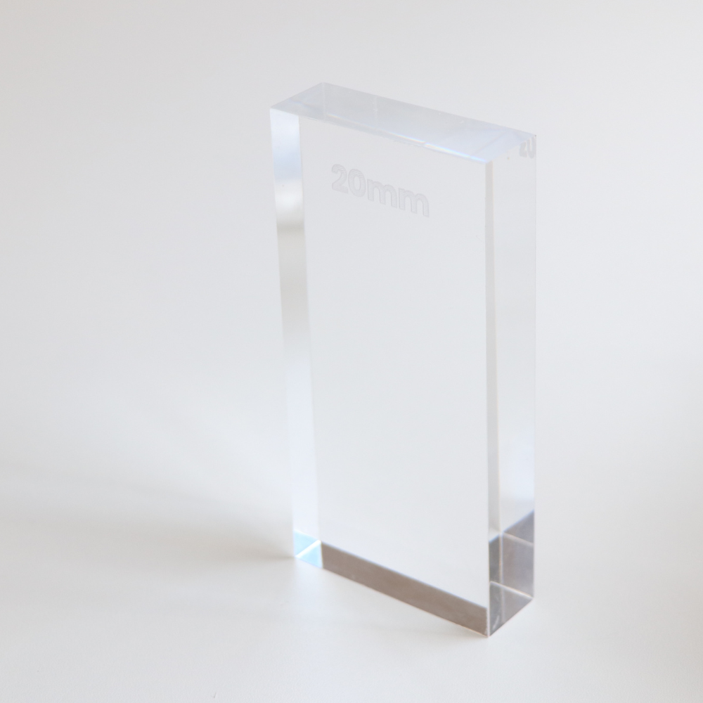 CHAPA DE ACRILICO CRISTAL 2020X3020X20MM, , large
